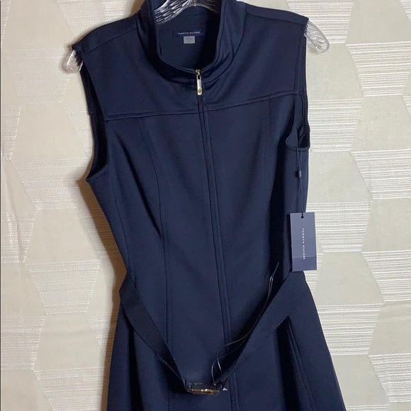 Tommy Hilfiger Womens Front Zip Mock Neck Dress - Picture 6 of 6